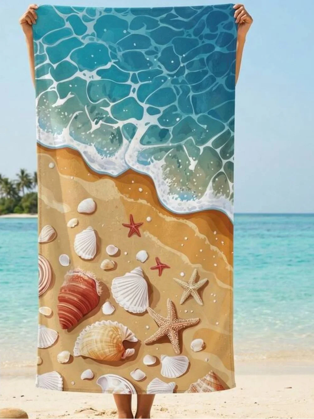 Beach towel with bag included